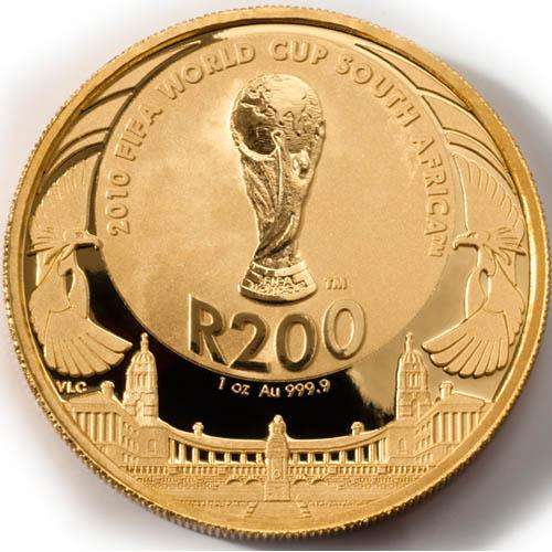 !!GOLD GOLD!!STARTING AT A CRAZZY R1 START!!!!!2010 1oz FIFA Gold R200 Coin !!!!